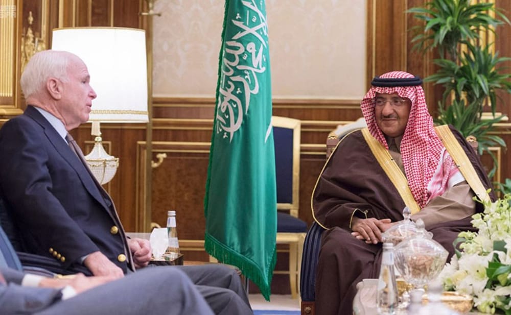 Crown Prince Receives U.S. Senator McCain