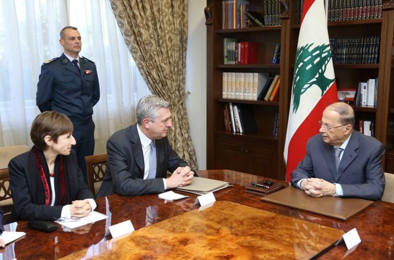 Lebanese President Aoun Calls for Safe Zones in Syria for Refugees