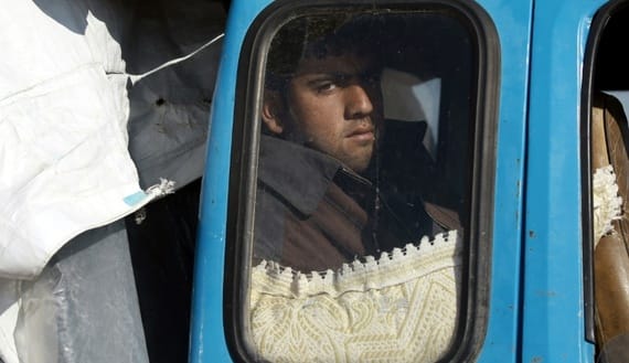 Civilians Wait Long Lines in Northern Syria as they Flee ISIS