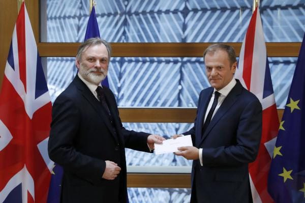 EU Receives Letter from Britain Launching Brexit