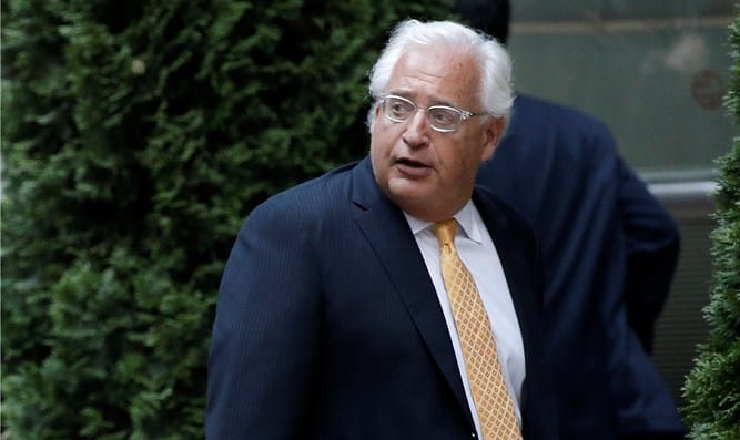 US Ambassador Friedman Arrives to Israel