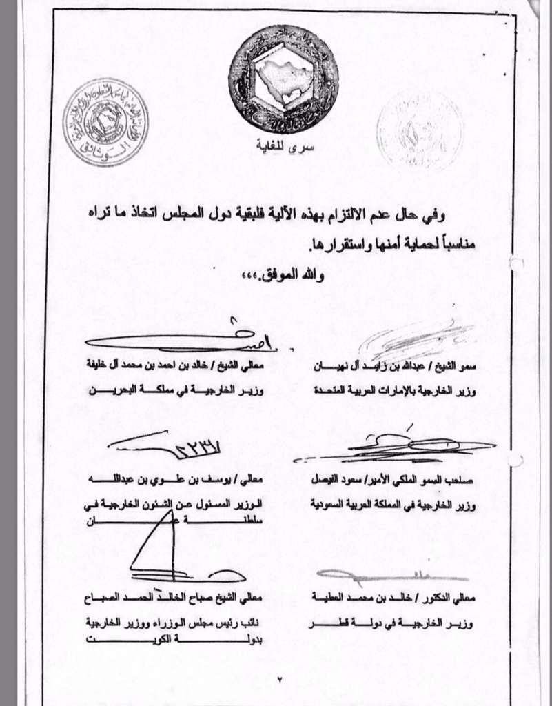 Classified Documents Show Qatar’s Failure to Abide by GCC Commitments