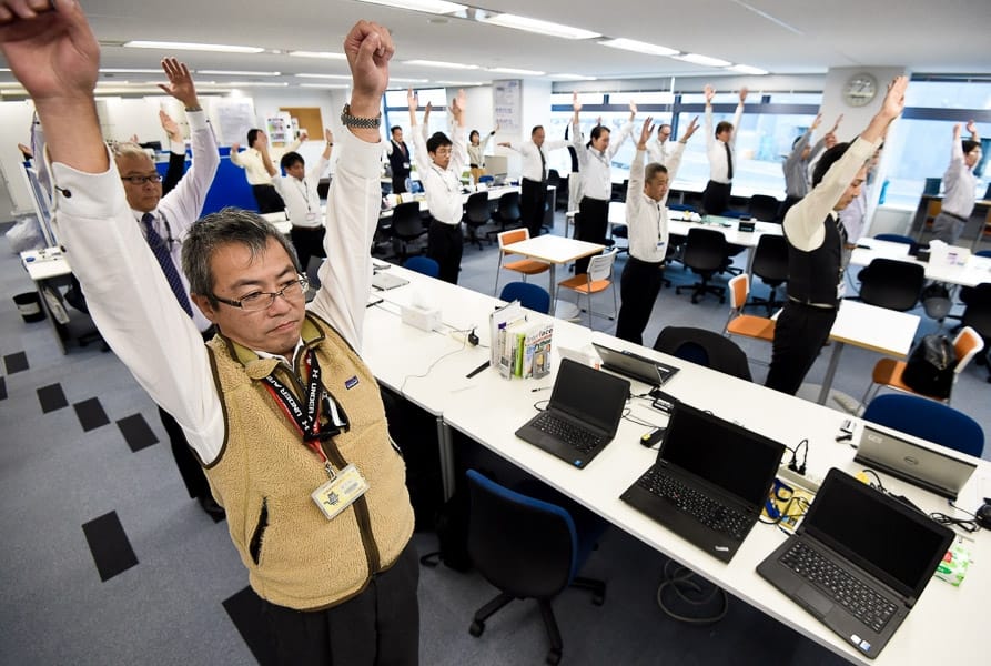 Offices in Japan Offer Exercise Sessions to Employees