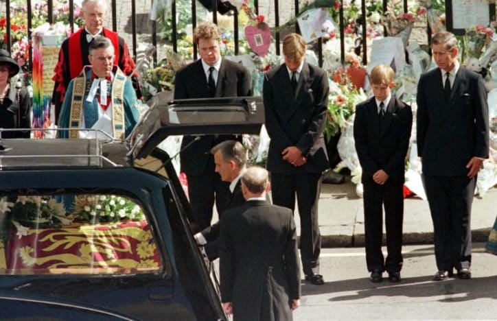 British Princes William, Harry Visit Grave of Mother Princess Diana