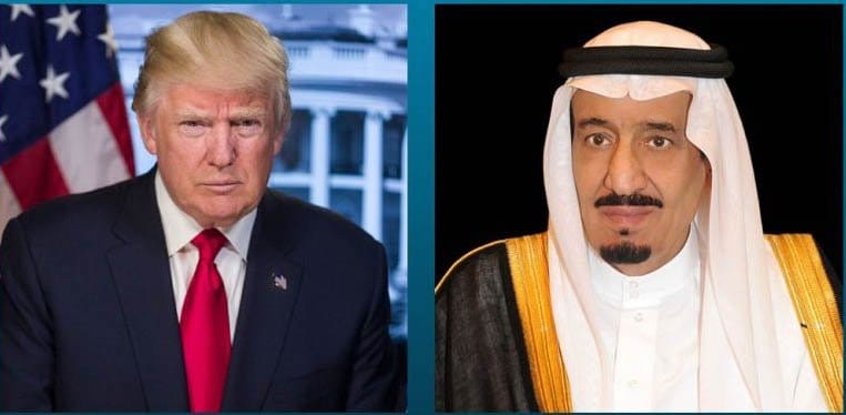 Saudi King, Crown Prince Congratulate Trump on Independence Day