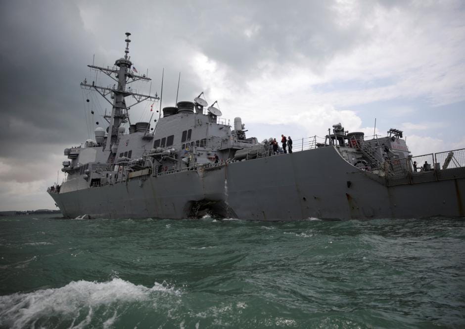 Remains of All Missing Sailors Recovered after USS McCain Collision