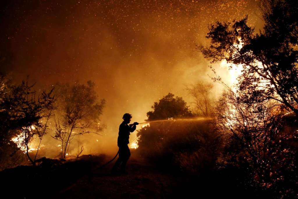 Athens Wildfire Spreads to Three Towns, Destroys Homes