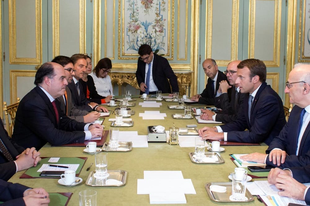 French President Meets Venezuela Opposition Leaders