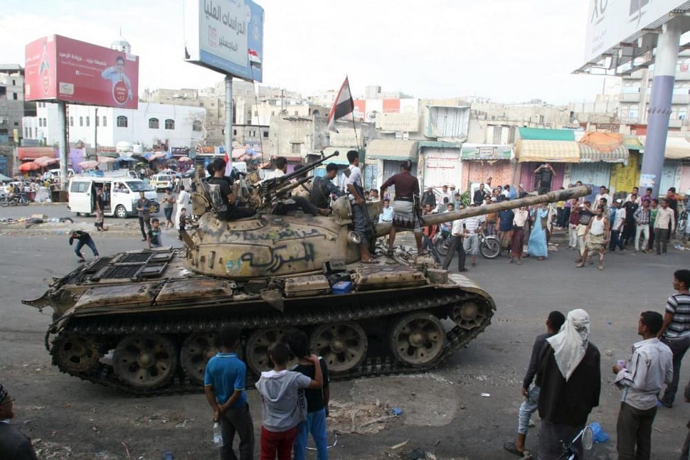Arab Coalition Fighters Target Coup Military Camps in Yemen