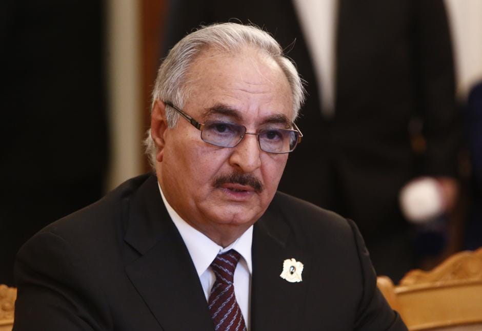 Salameh Shows Optimism about Solving Libya Crisis after Meeting Haftar