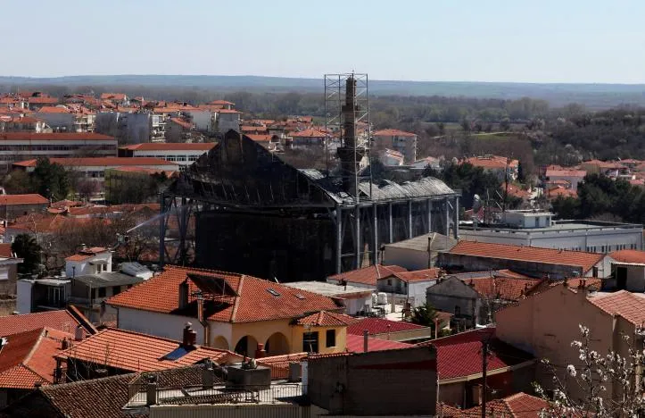 Fire Damages Historic Mosque in Greece