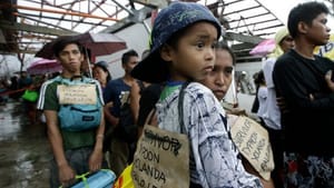 Tons of aid in Philippines, but not where needed