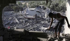 Israel says shoots down Gaza drone as calls for truce mount