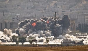 US-led coalition hits ISIS stronghold in Syria