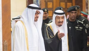 King Salman, Crown Prince of Abu Dhabi meet in Riyadh