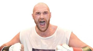 Tyson Fury in a Boxing Ring with the World