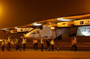Solar Plane Arrives in Arizona on Round-the-World Flight