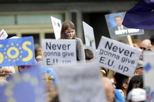 London Streets Demonstrate against Brexit