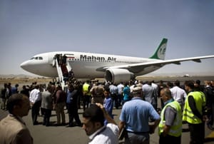 Commercial Airliner Flying Fighters, Weapons from Tehran to Damascus