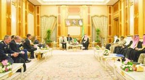 Deputy Crown Prince Receives Italian Minister of Defense