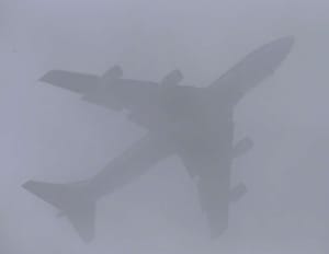 Obama’s Final Ride into a Wet, Foggy California Night