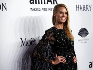 Heidi Klum Launches New Fashion Line at a Supermarket in Vienna