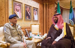 Saudi Crown Prince Discusses Military Cooperation with Commander of Pakistani Army