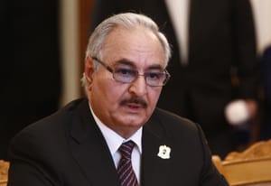 Salameh Shows Optimism about Solving Libya Crisis after Meeting Haftar