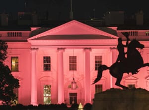 White House Turns Pink for Breast Cancer