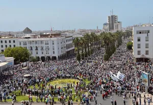 Protests in Rabat in Solidarity with Rif Movement