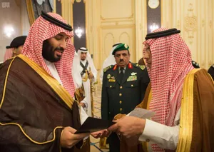 Vice Custodian of the Two Holy Mosques Receives Princes, Scholars, Ministers, Citizens